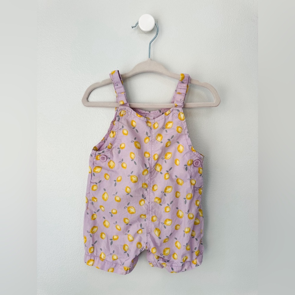 Carters Baby Girl Lemon Romper 6 Months